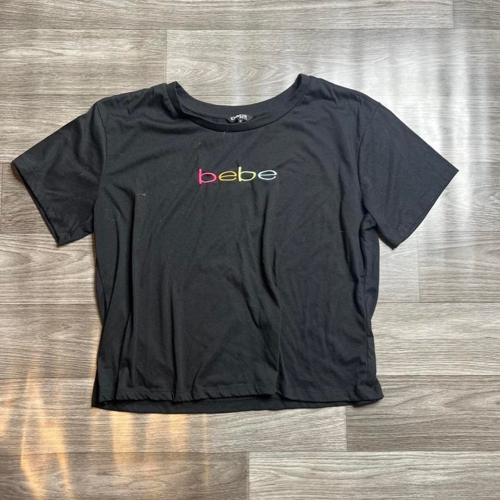 Y2K Black Bebe Top